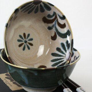 Sch�ssel Duo Kariyushi 15 cm �, mit Essst�bchen