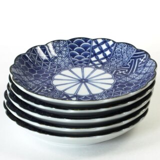Teller Shonzui blau 5er Set, 16 cm 