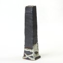 Ikebanavase 18 cm hoch, 4eckig, dunkelbraun