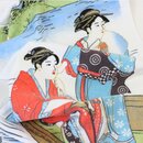 Handtuch Frauen im Kahn & Fujisan