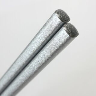 Essstbchen mit silberner Lackierung, Holz