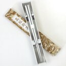 Essstbchen mit silberner Lackierung, Holz