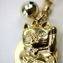 Schlüsselring Manekineko mit Münze
