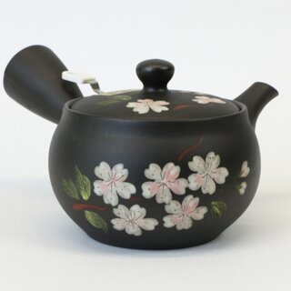 Grünteekanne Kyusu Sakura dunkel 380 ml