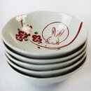 Schälchenset Akae Usagi, 5er Set