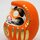 Daruma 11 cm, orange, handbemalt