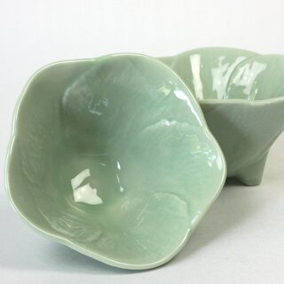 Bl�tensch�lchen lindgr�n, 2er Set, 8,5 cm �