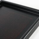 Tablett rechteckig, schwarz, 25 x 18 cm