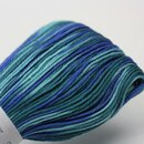 Garn für Sashiko, mehrfarbig hellblau-meliert, 100 m