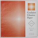 Glassine Origami Gradation "Aster", 20 Blatt carot