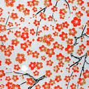 Washibogen Pflaumenblüte silber 55 cm x 80 cm