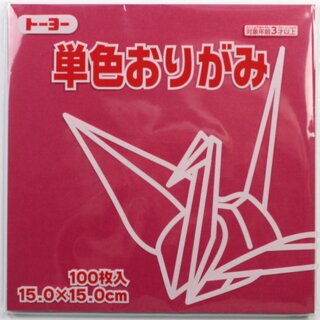 Origamipapier 15 cm himbeerrot