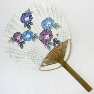 Blattfcher Uchiwa Trichterwinde 37,5 x 24 cm