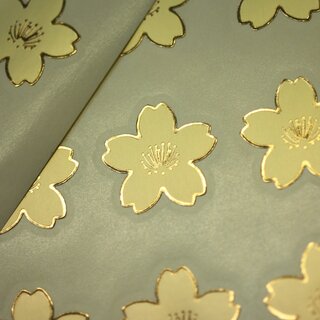Aufkleber Kirschblten gold, 60 Stck