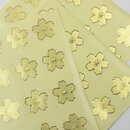 Aufkleber Kirschblüten gold, 60 Stück