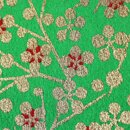2 Blatt B4 Washi Kin no Ume grün 360 x 255 mm