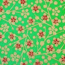 2 Blatt B4 Washi Kin no Ume grün 360 x 255 mm