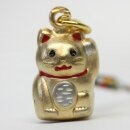 Strap Anhänger Manekineko gold, Glöckchen