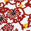2 Blatt B4 Washi Mizubana rot 360 x 255 mm