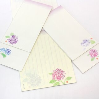 Briefpapierset Hortensien 18 x 14,5 cm