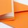 3 Blankokarten zum selbst gestalten, mit Umschlag und Innenblatt, orange
