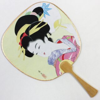 Blattf�cher Uchiwa Sumibijin Uchiwa 26 x 17,5 cm