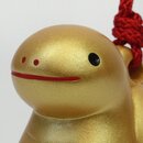 Jahrestierfigur 2025: Goldene Schlange Fuku