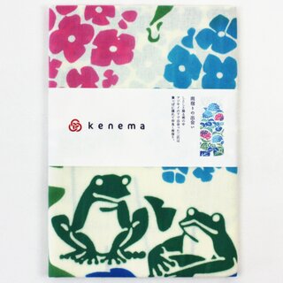 Tenugui Hortensie & Frosch 36 x 88 cm