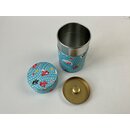 Teedose Goldfische 100 g, blau, mit Metalldeckel