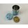 Teedose Goldfische 100 g, blau, mit Metalldeckel