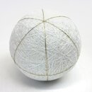 Temari - Fadenball Rohling wei�, 8 Felder
