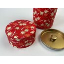 Teedose Ahorn 200 g, rot, mit Metalldeckel