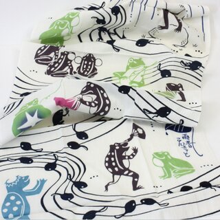 Tenugui Froschkonzert 36 x 88 cm