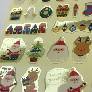 Aufkleber Weihnachten 84 Stck