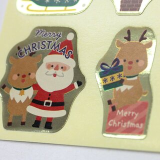 Aufkleber Weihnachten 84 Stck