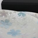 Zwei Teller Kirameki Kirschblüten blau, 21,5 cm