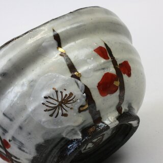 Teeschale Aka-Ume (rote Pflaumenblte), handbemalt