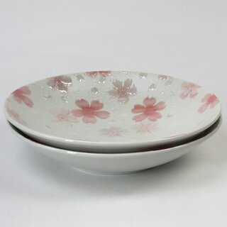 Zwei Teller Kirameki Kirschblten rosa, 21,5 cm