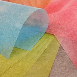 Glassine Origami Wa Shibori 30 Blatt in 6 Farben