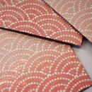 3 Mini-Umschläge Seikaiha rosa, mit Perlmuttglanz