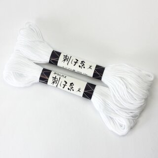 Garn f�r Sashiko, wei�, 2 x 13 m