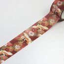 Washitape Kranich und Blüten, 2,5 cm x 5 m