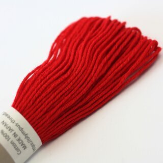 Garn f�r Sashiko feuerrot, 20 m  -