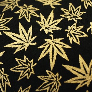 Yuzen Washi schwarz-gold 15 cm, 5 Blatt in 5 Mustern