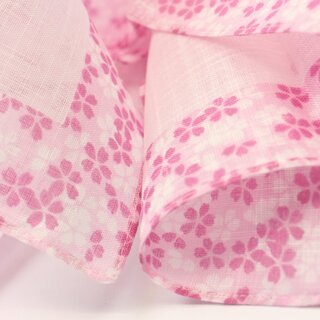 Taschentuch Sakura pink, 50 x 50 cm