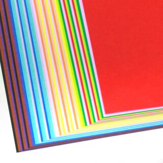 Beidseitig gleichfarbenes Origamipapier 25 cm, 30 Blatt