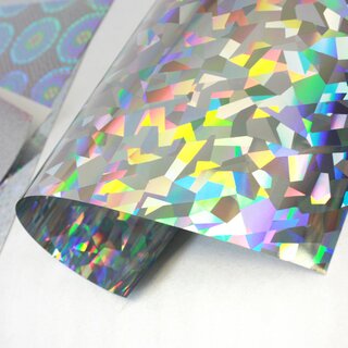 Silber Hologram 15 cm, 6 Blatt in 6 Mustern