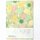 Notizbuch mit traditioneller Bindung 18 x13 cm, Chrysanthemen beige