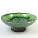 Schale mit Fuß, grün 16 cm Ø