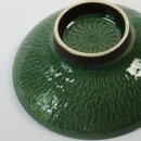Schale mit Fuß, grün 16 cm  Ø